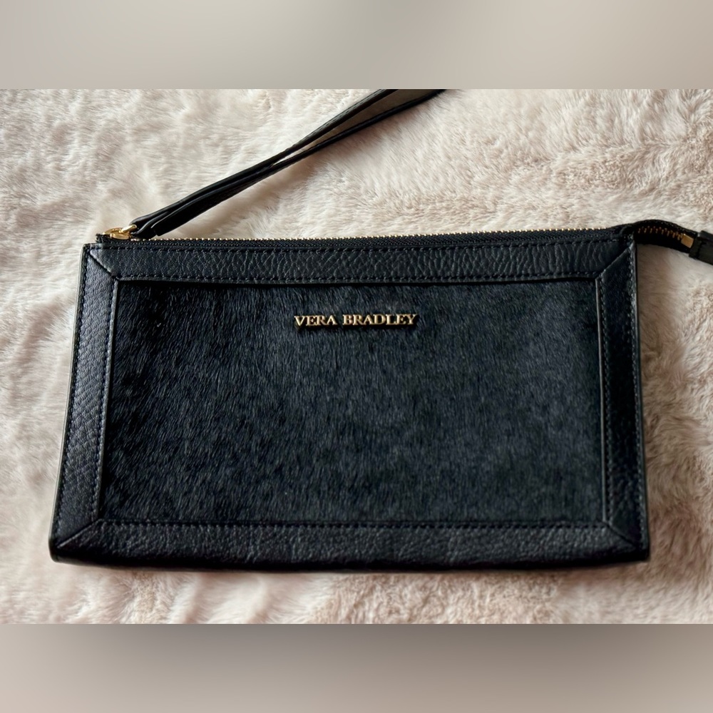 Vera Bradley leather wristlet, NWOT